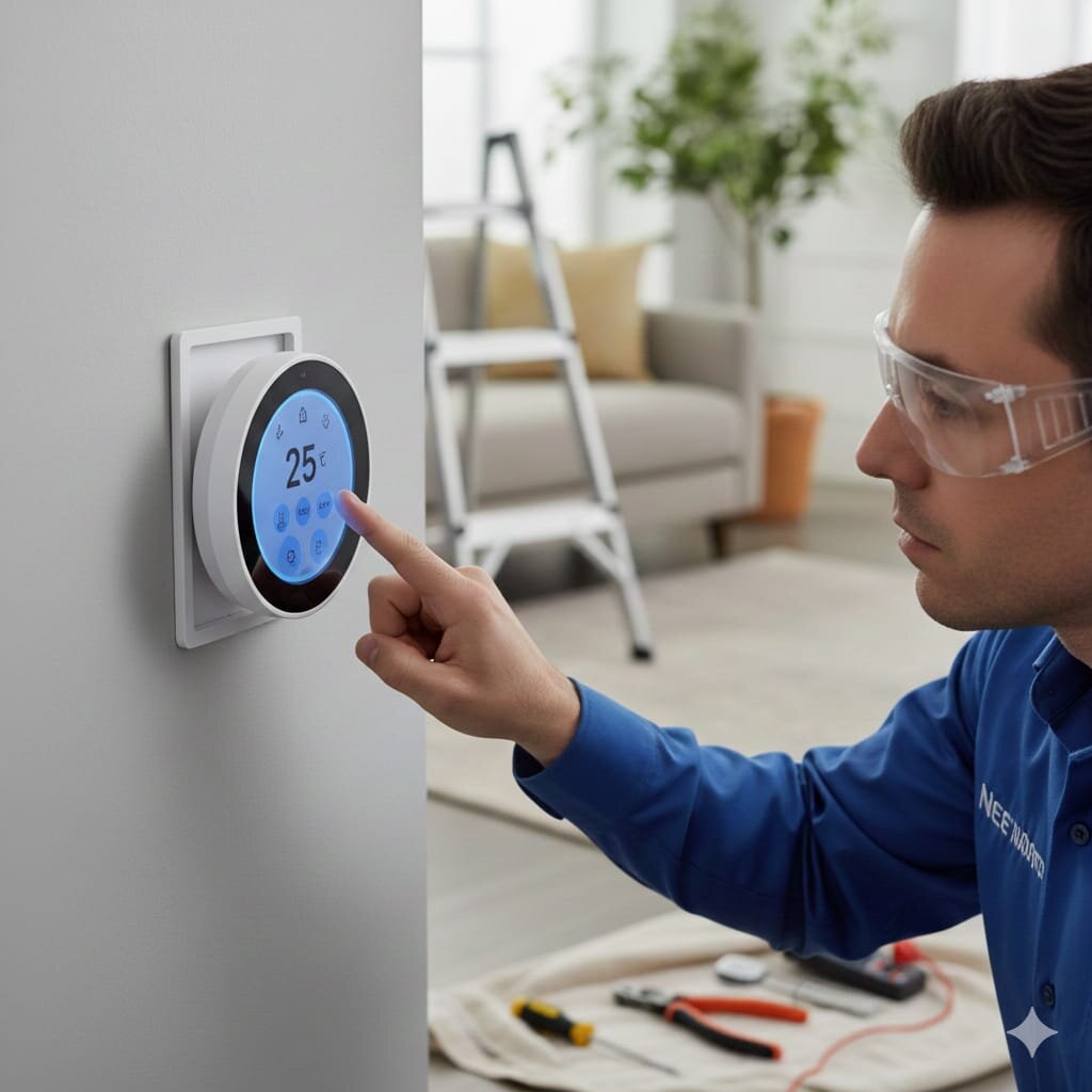 Smart thermostat installation